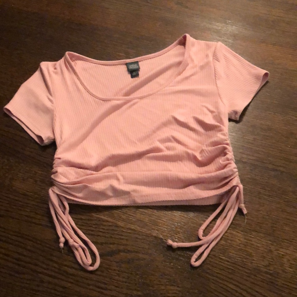 Pink cropped  shirt